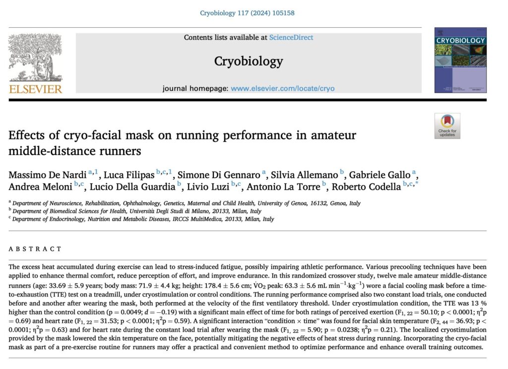 Incredibile ma Vero: la CrioLedMask migliora le performance di Corsa!